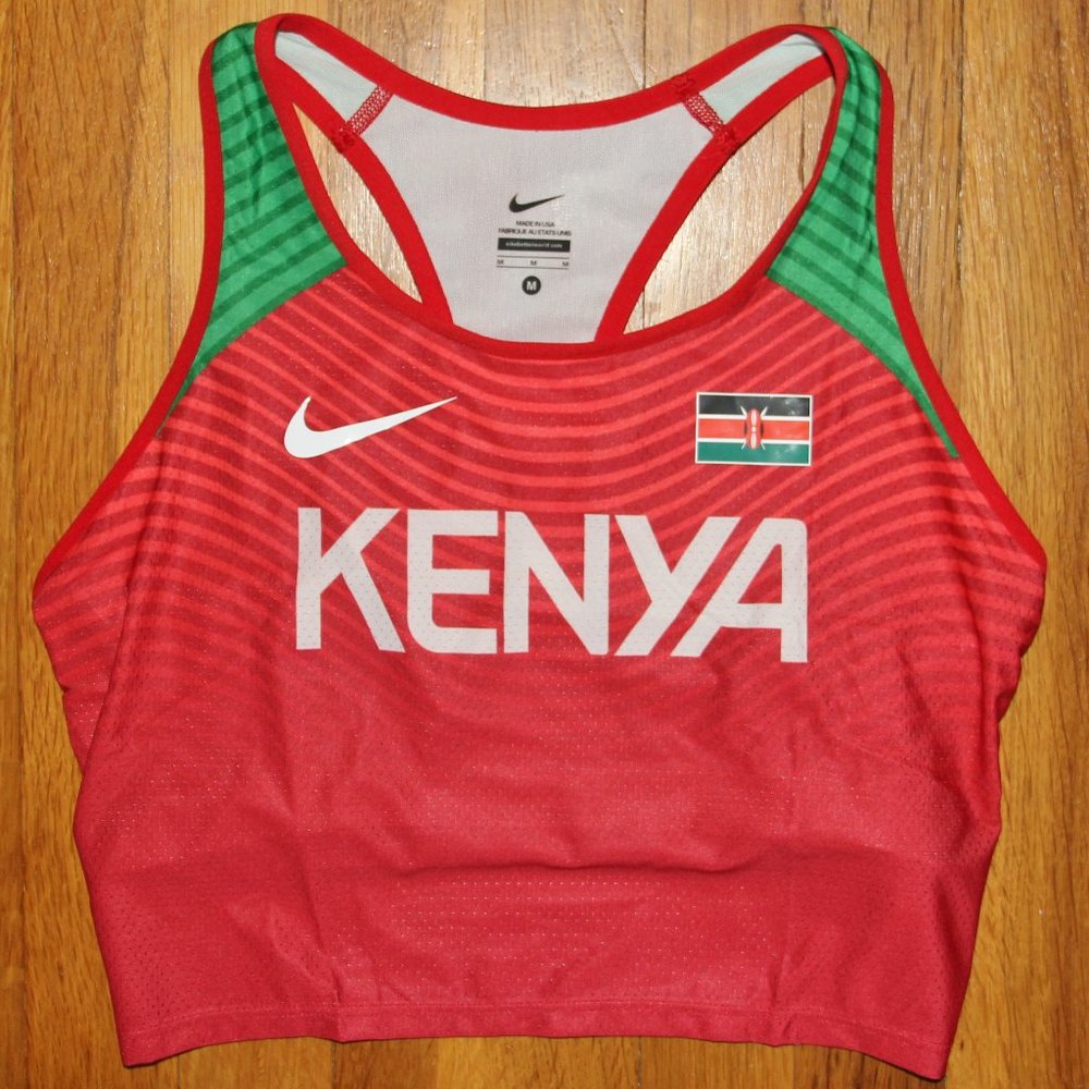 Nike Pro Elite Track Kenya Running Tank Bra Womens M Made In USA